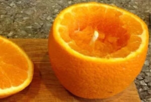 формирование чаши в апельсине